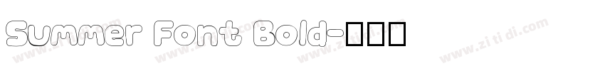 Summer Font Bold字体转换
